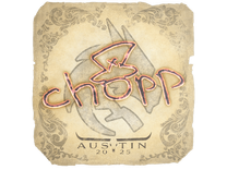 Sticker - chopper | Austin 2025