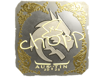 Gold Sticker - chopper (Gold) | Austin 2025