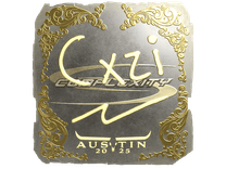 Gold Sticker - Cxzi (Gold) | Austin 2025