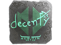 Foil Sticker - decenty (Foil) | Austin 2025