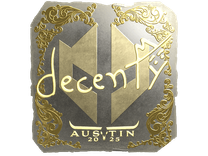 Gold Sticker - decenty (Gold) | Austin 2025