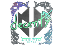 Holo Sticker - decenty (Holo) | Austin 2025
