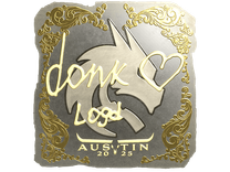 Gold Sticker - donk (Gold) | Austin 2025