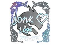 Holo Sticker - donk (Holo) | Austin 2025