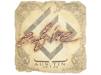 Sticker - efire | Austin 2025