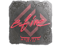Foil Sticker - efire (Foil) | Austin 2025