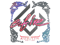 Holo Sticker - efire (Holo) | Austin 2025