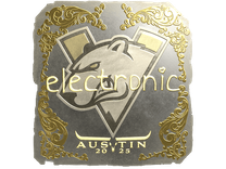 Gold Sticker - electronic (Gold) | Austin 2025
