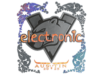 Holo Sticker - electronic (Holo) | Austin 2025