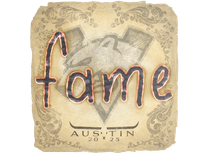 Sticker - fame | Austin 2025