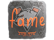 Foil Sticker - fame (Foil) | Austin 2025