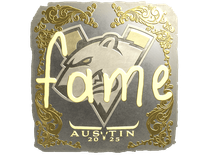 Gold Sticker - fame (Gold) | Austin 2025