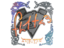 Holo Sticker - FL1T (Holo) | Austin 2025