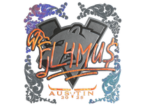 Holo Sticker - FL4MUS (Holo) | Austin 2025