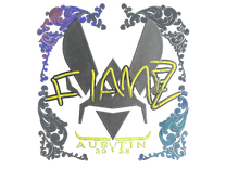 Holo Sticker - FlameZ (Holo) | Austin 2025