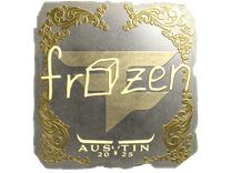 Gold Sticker - frozen (Gold) | Austin 2025