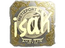Gold Sticker - isak (Gold) | Austin 2025