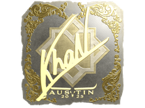 Gold Sticker - khaN (Gold) | Austin 2025
