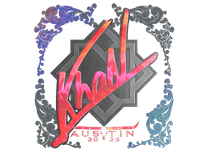 Holo Sticker - khaN (Holo) | Austin 2025