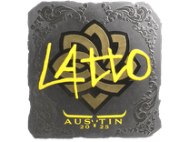 Foil Sticker - latto (Foil) | Austin 2025