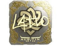 Gold Sticker - latto (Gold) | Austin 2025