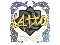 Holo Sticker - latto (Holo) | Austin 2025