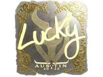 Gold Sticker - Lucky (Gold) | Austin 2025