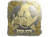 Gold Sticker - MAJ3R (Gold) | Austin 2025