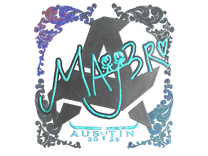 Holo Sticker - MAJ3R (Holo) | Austin 2025