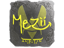 Foil Sticker - mezii (Foil) | Austin 2025