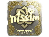 Gold Sticker - n1ssim (Gold) | Austin 2025