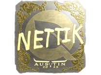 Gold Sticker - nettik (Gold) | Austin 2025