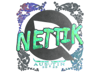 Holo Sticker - nettik (Holo) | Austin 2025