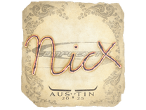 Sticker - nicx | Austin 2025