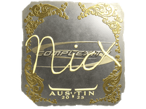 Gold Sticker - nicx (Gold) | Austin 2025