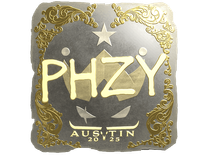 Gold Sticker - phzy (Gold) | Austin 2025