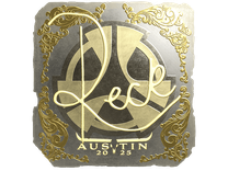 Gold Sticker - reck (Gold) | Austin 2025