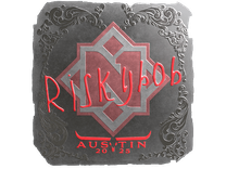 Foil Sticker - riskyb0b (Foil) | Austin 2025