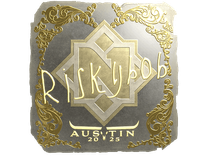 Gold Sticker - riskyb0b (Gold) | Austin 2025