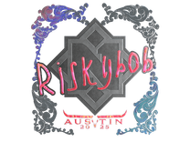 Holo Sticker - riskyb0b (Holo) | Austin 2025