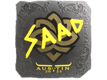 Foil Sticker - saadzin (Foil) | Austin 2025