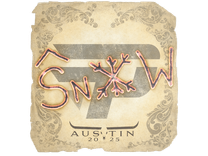 Sticker - snow | Austin 2025