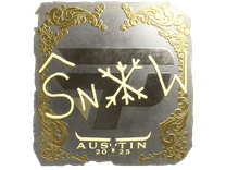 Gold Sticker - snow (Gold) | Austin 2025
