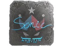 Foil Sticker - Sonic (Foil) | Austin 2025