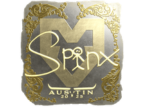 Gold Sticker - Spinx (Gold) | Austin 2025