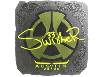 Foil Sticker - Swisher (Foil) | Austin 2025