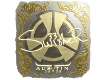 Gold Sticker - Swisher (Gold) | Austin 2025