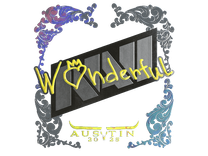 Holo Sticker - w0nderful (Holo) | Austin 2025
