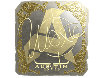 Gold Sticker - woxic (Gold) | Austin 2025
