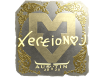 Gold Sticker - xertioN (Gold) | Austin 2025